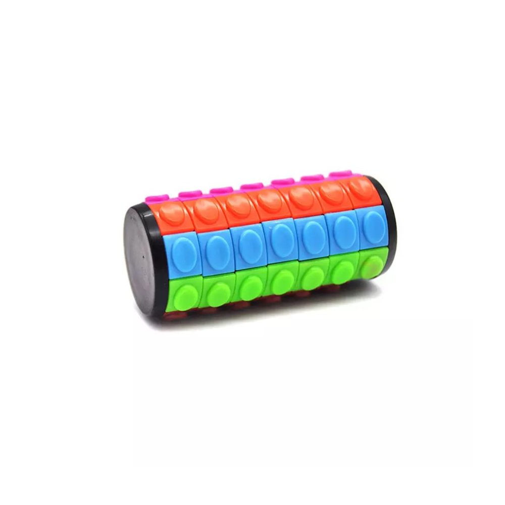 Montessori Colorful 7 Layers Rotating Puzzle Cube Kids Toy Pack of 1